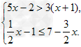 求既满足不等式5x-2>3又满足不等式x-1≤7-x的正整数解。 求既满足不等式5x-2>3又满足不等式x-1≤7-x的正整数解。