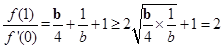 已知二次函数f=ax2+bx+1的导函数 为f′,f′>0,f(x)与x轴恰有一个交点,则的最小值为 A. B.2 C.3D. 已知二次函数f=ax2+bx+1的导函数 为f′,f′>0,f(x)与x轴恰有一个交点,则的最小值为 A. B.2 C.3D.