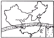 如图为2009年7月22日“月球本影扫过范围示意图”,我国部分地区观测到罕见的日全食现象,下列地区中,无法看到日全食的是A.黄土高原B.长江中下游平原C 魔方格