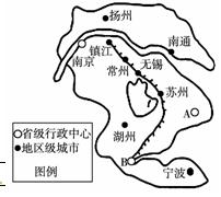 读下图,回答下列问题。(9分)写出A、B两城市的名称:A ,B。写出图示地域范围内各城市的数目:直辖市个,省级行政中心个,地区级城市个,由此可以看出 读下图,回答下列问题。(9分)写出A、B两城市的名称:A ,B。写出图示地域范围内各城市的数目:直辖市个,省级行政中心个,地区级城市个,由此可以看出