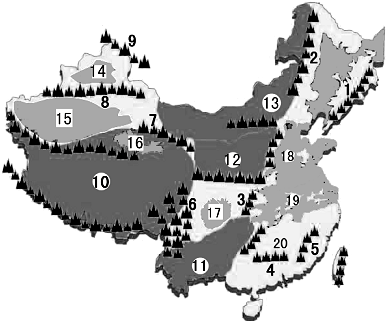 读“中国地形图”,填空:山脉:______岭______山高原:______高原______高原 ______高原_ 魔方格