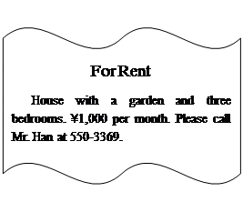 阅读广告内容,选择最佳答案。小题1:You want to rent an apartment to Mike. Please call him at_____ 阅读广告内容,选择最佳答案。小题1:You want to rent an apartment to Mike. Please call him at_____