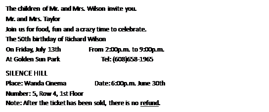 Choose the best choice from A、B or C according to what you read.小题1:Who will be Choose the best choice from A、B or C according to what you read.小题1:Who will be