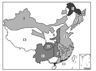 材料一:我国目前部分优势商品粮基地分布示意图材料二:下图是1990年以来我国土地利用类型变化示意图。图例说明:1、2.林草地—耕 材料一:我国目前部分优势商品粮基地分布示意图材料二:下图是1990年以来我国土地利用类型变化示意图。图例说明:1、2.林草地—耕