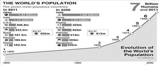 The world’s population has reached 7 billionaccording to the United Nations( The world’s population has reached 7 billionaccording to the United Nations(