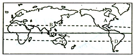 图为“世界略图”,读图回答下列问题。(11分)指出图中C、D所代表的地区的农业地域类型:C;D。与A处相似的农业地域类型在我国主要分布在和地区。(3 图为“世界略图”,读图回答下列问题。(11分)指出图中C、D所代表的地区的农业地域类型:C;D。与A处相似的农业地域类型在我国主要分布在和地区。(3
