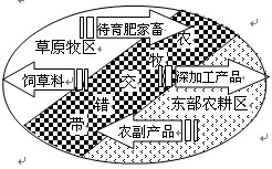 图示意我国北方农牧交错带生产与生态定位。读图,回答下面两道问题。北方农牧交错带农业发展方向是A.增大坡耕地面积,提高粮食产量B.大量开垦荒地,提高人均耕面 图示意我国北方农牧交错带生产与生态定位。读图,回答下面两道问题。北方农牧交错带农业发展方向是A.增大坡耕地面积,提高粮食产量B.大量开垦荒地,提高人均耕面
