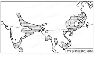读图,回答下列问题。图中所示地区主要农业地域类型名称是指出C地有利于水稻种植的气候特征写出亚洲该农业地域类型的生产特点:(4分 读图,回答下列问题。图中所示地区主要农业地域类型名称是指出C地有利于水稻种植的气候特征写出亚洲该农业地域类型的生产特点:(4分