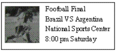 小题1: The match is between Brazil and ___________.A.ArgentinaB.ChinaC.GermanyD.Ja 小题1: The match is between Brazil and ___________.A.ArgentinaB.ChinaC.GermanyD.Ja