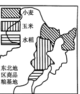 下图为“美国中部地区和中国东北地区农业分布示意图”。读图回答问题。(26分)左图中①②两地种植的主要农作物分别是、。图中两个地区的农业地域类 下图为“美国中部地区和中国东北地区农业分布示意图”。读图回答问题。(26分)左图中①②两地种植的主要农作物分别是、。图中两个地区的农业地域类