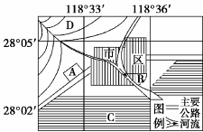 下图为“我国江南丘陵地区某城市平面图”,分析后完成下列问题。(1)请将城市周围的A、B、C、D四个区位合理安排花卉业、果园、乳牛业、粮食或经济作物的生产:A__ 下图为“我国江南丘陵地区某城市平面图”,分析后完成下列问题。(1)请将城市周围的A、B、C、D四个区位合理安排花卉业、果园、乳牛业、粮食或经济作物的生产:A__