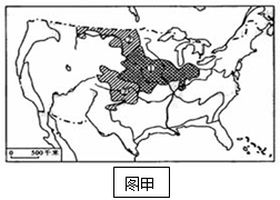 读下图,完成下列要求:甲图①、②两区的主要农作物分别是_____________、________________。图甲①②地区所 读下图,完成下列要求:甲图①、②两区的主要农作物分别是_____________、________________。图甲①②地区所
