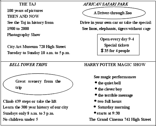 阅读理解。词汇: Bell: 钟,铃 step: 台阶 magic: 魔幻的 1. We can go to see the Taj 阅读理解。词汇: Bell: 钟,铃 step: 台阶 magic: 魔幻的 1. We can go to see the Taj