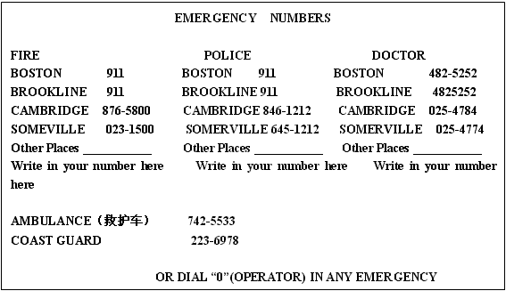 阅读理解。You may never be in an emergency situation (紧急情况). But if it happ 阅读理解。You may never be in an emergency situation (紧急情况). But if it happ