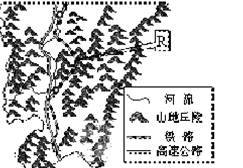 读我国某省南部简图,图中南北铁路干线在R段与河流和高速公路走向不一致的最主要影响因素是A.地形B.科学技术C.社会经济D.洪涝等自然灾害 读我国某省南部简图,图中南北铁路干线在R段与河流和高速公路走向不一致的最主要影响因素是A.地形B.科学技术C.社会经济D.洪涝等自然灾害