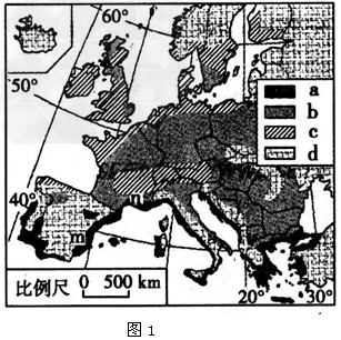 图1为欧洲四种农业地域类型分布图,图2是该区域某种农业地域类型的经营方式示意图。读图,回答~题。面向城市市场,商品化和集约化程度最 图1为欧洲四种农业地域类型分布图,图2是该区域某种农业地域类型的经营方式示意图。读图,回答~题。面向城市市场,商品化和集约化程度最