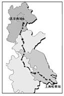 2011年6月30日,京沪高速铁路正式通车运营。读图2京沪高速铁路路线分布图,完成问题。小题1:下列对京沪高速铁路建成后产生的影响,叙述正确的是( )①密切京津 2011年6月30日,京沪高速铁路正式通车运营。读图2京沪高速铁路路线分布图,完成问题。小题1:下列对京沪高速铁路建成后产生的影响,叙述正确的是( )①密切京津