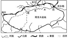 读我国某区域图,回答小题。小题1:导致图中道路呈环状的主要因素是 ( )。A.河流长短 B.地势高低C.气候D.城镇分布小题2:本区石油资源丰富,开采后多用管 读我国某区域图,回答小题。小题1:导致图中道路呈环状的主要因素是 ( )。A.河流长短 B.地势高低C.气候D.城镇分布小题2:本区石油资源丰富,开采后多用管