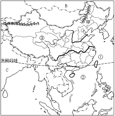 读“中国及周边地区略图”,分析回答问题。在图中适当位置填写出:新疆维吾尔自治区、西藏自治区、四川省。 图中,字母A是______ 读“中国及周边地区略图”,分析回答问题。在图中适当位置填写出:新疆维吾尔自治区、西藏自治区、四川省。 图中,字母A是______