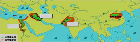 观察《古代文明古国分布图》,请将下列三个文明古国的英文字母代号填入图中对应的方框中。A、古埃及B、古巴比伦C、古印度 观察《古代文明古国分布图》,请将下列三个文明古国的英文字母代号填入图中对应的方框中。A、古埃及B、古巴比伦C、古印度