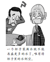 下列诗句中与漫画《空杯心态》寓意相近的是A.泥上偶然留指爪,鸿飞哪复计东西B.千淘万漉虽辛苦,吹尽狂沙始到金C.画图临出秦川景,亲到长安有几人D.雄关漫道真如铁 下列诗句中与漫画《空杯心态》寓意相近的是A.泥上偶然留指爪,鸿飞哪复计东西B.千淘万漉虽辛苦,吹尽狂沙始到金C.画图临出秦川景,亲到长安有几人D.雄关漫道真如铁