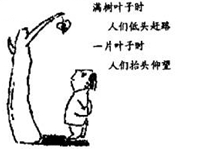 下列与漫画蕴含的哲理相近的诗句有( )① 时人不识凌云木,直待凌云始道高② 沉舟侧畔千帆过,病树前头万木春③ 芳林新叶催陈叶,流水前波让后波 ④ 劝君莫惜金缕衣 下列与漫画蕴含的哲理相近的诗句有( )① 时人不识凌云木,直待凌云始道高② 沉舟侧畔千帆过,病树前头万木春③ 芳林新叶催陈叶,流水前波让后波 ④ 劝君莫惜金缕衣