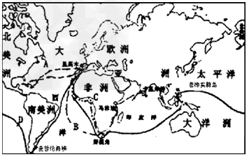 观察《新航路的开辟》地图,完成下列题目:B___________D____________ 观察《新航路的开辟》地图,完成下列题目:B___________D____________