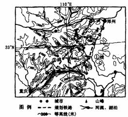 郑渝铁路是中国高铁规划的重要线路之一,初步有①线、②线两种方案。图为郑渝高铁路规划示意图。读图回答问题。对比分析山脉A南北两侧自然地理环境差异。 郑渝铁路是中国高铁规划的重要线路之一,初步有①线、②线两种方案。图为郑渝高铁路规划示意图。读图回答问题。对比分析山脉A南北两侧自然地理环境差异。