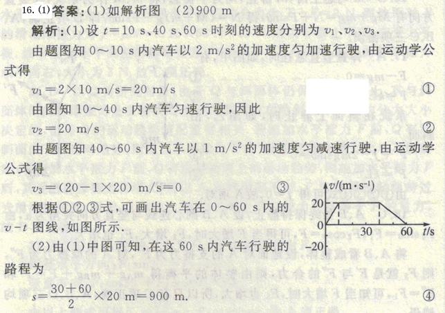 下面两题任选一题,两题都做,按第一题评分。(1)汽车由静止开 始在平直的公路上行驶.0~60 s内 汽车的加速度随时间变化的图线如图所示. (1)画出 下面两题任选一题,两题都做,按第一题评分。(1)汽车由静止开 始在平直的公路上行驶.0~60 s内 汽车的加速度随时间变化的图线如图所示. (1)画出