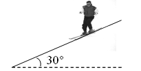 一滑雪人与滑雪板的总质量为60kg,从长为100m、倾角为30°的斜坡顶端由静止开始匀加速下滑,经10s滑到了坡底。取g=10m/s2,求:小题1:滑雪人下滑的 一滑雪人与滑雪板的总质量为60kg,从长为100m、倾角为30°的斜坡顶端由静止开始匀加速下滑,经10s滑到了坡底。取g=10m/s2,求:小题1:滑雪人下滑的