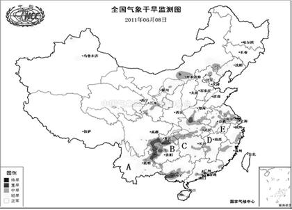 读图并结合材料分析下面问题。材料一:2011年,长江中下游地区遭遇干旱,降水达到50年来最低水平。6月起,长江中下游部分地区出现了较强降水过程,部分旱 读图并结合材料分析下面问题。材料一:2011年,长江中下游地区遭遇干旱,降水达到50年来最低水平。6月起,长江中下游部分地区出现了较强降水过程,部分旱
