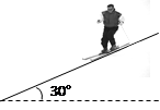 一滑雪人与滑雪板的总质量为60kg,从长为100m、倾角为30°的斜坡顶端由静止开始匀加速下滑,经10s滑到了坡底。取g=10m/s2,求:滑雪 一滑雪人与滑雪板的总质量为60kg,从长为100m、倾角为30°的斜坡顶端由静止开始匀加速下滑,经10s滑到了坡底。取g=10m/s2,求:滑雪
