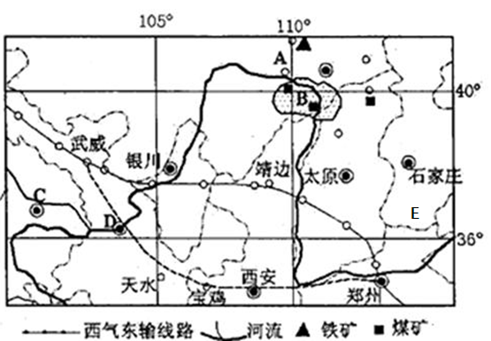 读图我国区域图,回答下列问题。A城的主导工业部门是。西气东输管道从武威到郑州段为什么不走直线,而向靖边一带凸出?若沿图中虚线修建, 读图我国区域图,回答下列问题。A城的主导工业部门是。西气东输管道从武威到郑州段为什么不走直线,而向靖边一带凸出?若沿图中虚线修建,