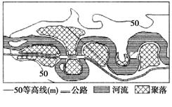 读某地区地形略图,回答问题。小题1:这里河流曲折多弯,最可能的自然原因是A.侧蚀作用明显B.受断层的制约C.受地转偏向力的影响D.河流下蚀作用强小题2:下列说法 读某地区地形略图,回答问题。小题1:这里河流曲折多弯,最可能的自然原因是A.侧蚀作用明显B.受断层的制约C.受地转偏向力的影响D.河流下蚀作用强小题2:下列说法