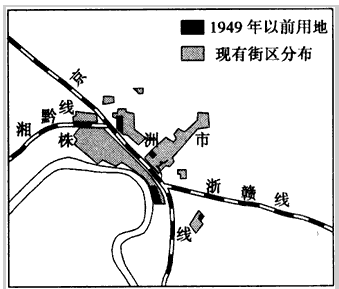 读“株洲城市发展图”,回答下列问题。1949年以前株洲区位的主要自然因素是______________________ ___。 株洲市现有街区与1 读“株洲城市发展图”,回答下列问题。1949年以前株洲区位的主要自然因素是______________________ ___。 株洲市现有街区与1