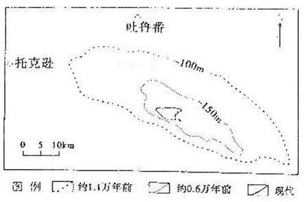 艾丁湖的存在对吐鲁番盆地绿洲的维持具有重要作用,下图是l万多年来艾丁湖变迁示意图回答问题。小题1:图中信息反映出艾丁湖 ①湖面低干海平面②古湖盆地势北陡南缓③ 艾丁湖的存在对吐鲁番盆地绿洲的维持具有重要作用,下图是l万多年来艾丁湖变迁示意图回答问题。小题1:图中信息反映出艾丁湖 ①湖面低干海平面②古湖盆地势北陡南缓③