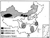 读图,分析回答我国一些地区出现的环境问题的原因及治理措施:①地区沙漠化的人为原因是 。②地区沙漠化的自然原因是 。③地区出现酸雨危害的原因是 读图,分析回答我国一些地区出现的环境问题的原因及治理措施:①地区沙漠化的人为原因是 。②地区沙漠化的自然原因是 。③地区出现酸雨危害的原因是
