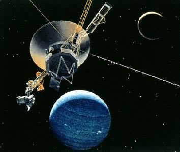“旅行者”号探测器习出太阳系（绘画）