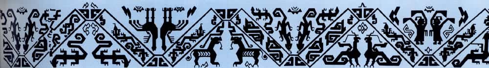 什么是锦? 战国舞人动物纹锦的纹样复原图