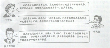 小蔡的家乡有一座S水库,是500万温州人的饮用水源地,被称为“大水缸”。不久前S水库出现水质严重恶化的现象。为此,小蔡开展了以“大水缸的治理和保护” 小蔡的家乡有一座S水库,是500万温州人的饮用水源地,被称为“大水缸”。不久前S水库出现水质严重恶化的现象。为此,小蔡开展了以“大水缸的治理和保护”