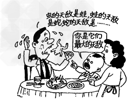 观察漫画,并对漫画中爸爸及儿子的言行进行简要评析。 __________________________________________ 观察漫画,并对漫画中爸爸及儿子的言行进行简要评析。 __________________________________________