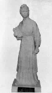 黎族是什么? 中国古代女纺织家黄道婆塑像