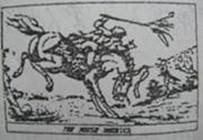 下图是一幅漫画,画中的人和马分别是英国殖民者和名为“美利坚”的烈马。这匹烈马要将骑在它身上的英国殖民者掀翻在地。与漫画反映的主题相关的历史事件是A.美国南北 下图是一幅漫画,画中的人和马分别是英国殖民者和名为“美利坚”的烈马。这匹烈马要将骑在它身上的英国殖民者掀翻在地。与漫画反映的主题相关的历史事件是A.美国南北