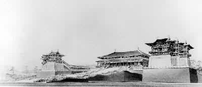 中国古代建筑是什么? 唐大明宫含元殿复原图
