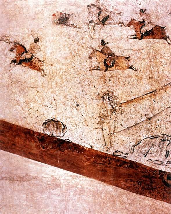 唐是什么? 打马毬图壁画 陕西乾县章怀太子墓出土