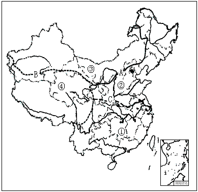 读下图,根据所学过的知识回答问题。界线A大致与400mm等降水量线相接近,是我国农业类型中的_________和_____ 读下图,根据所学过的知识回答问题。界线A大致与400mm等降水量线相接近,是我国农业类型中的_________和_____