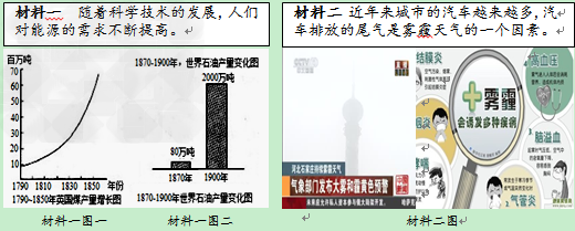 生态环境,关系人民福祉,关乎子孙后代和民族未来。近年来,中国部分地区频频发布雾霾天气黄色预警,这其实就是警示着我们-- 保护环境,刻不容缓!阅读下列图文材 生态环境,关系人民福祉,关乎子孙后代和民族未来。近年来,中国部分地区频频发布雾霾天气黄色预警,这其实就是警示着我们-- 保护环境,刻不容缓!阅读下列图文材