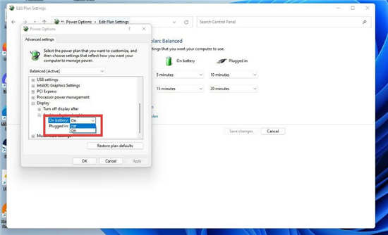 Win11如何通过控制面板关闭自适应亮度? Win11如何通过控制面板关闭自适应亮度