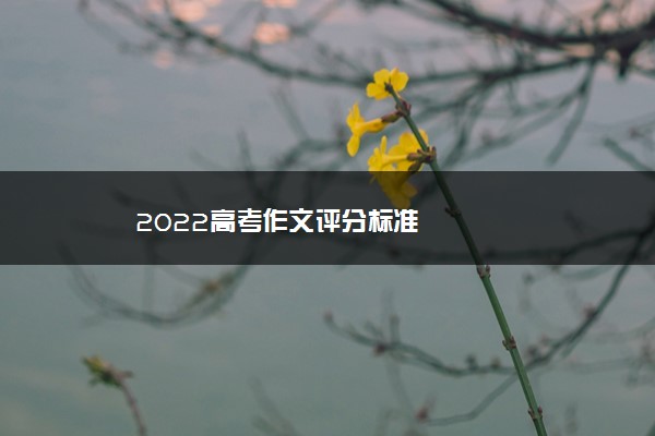 2022年最新2022高考作文评分标准 2022年最新2022高考作文评分标准