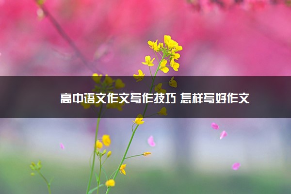2022年最新高中语文作文写作技巧 怎样写好作文 2022年最新高中语文作文写作技巧 怎样写好作文